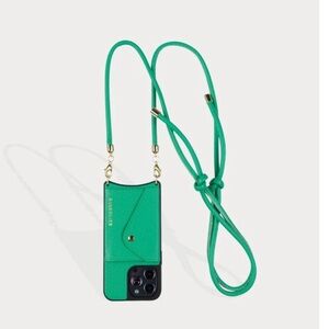 Bandolier JULIAN Crossbody Phone Case in Green/Gold